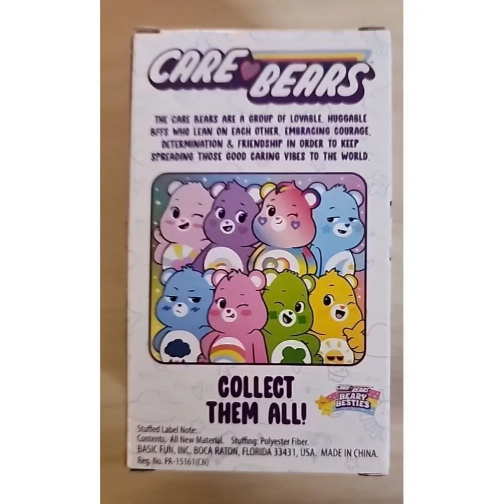 NEW, Care Bears GRUMPY Bear BLUE Micro Mini 3” Plush Stuffed Animal Basic Fun